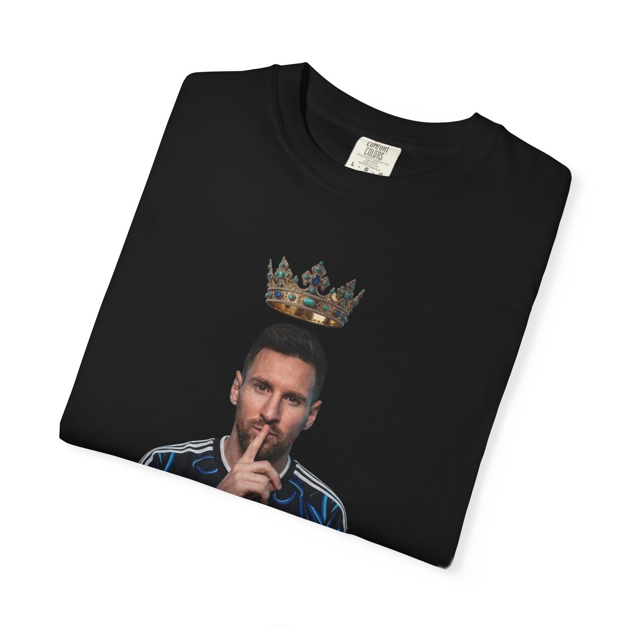 Soccer Champion Illustration T-shirt | Player with Trophy and Crown