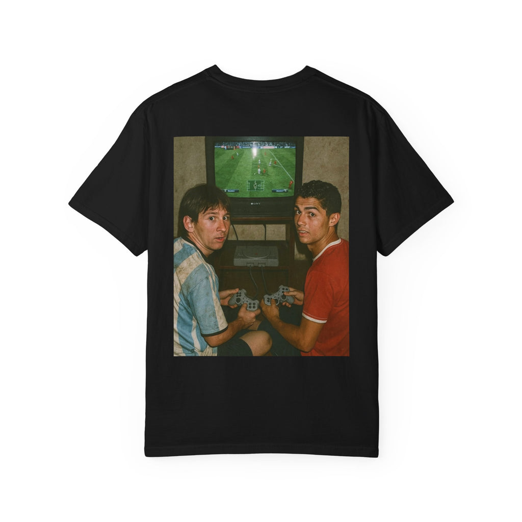 Dripz Retro Gaming T-Shirt — Vintage Friends Playing Console Tee