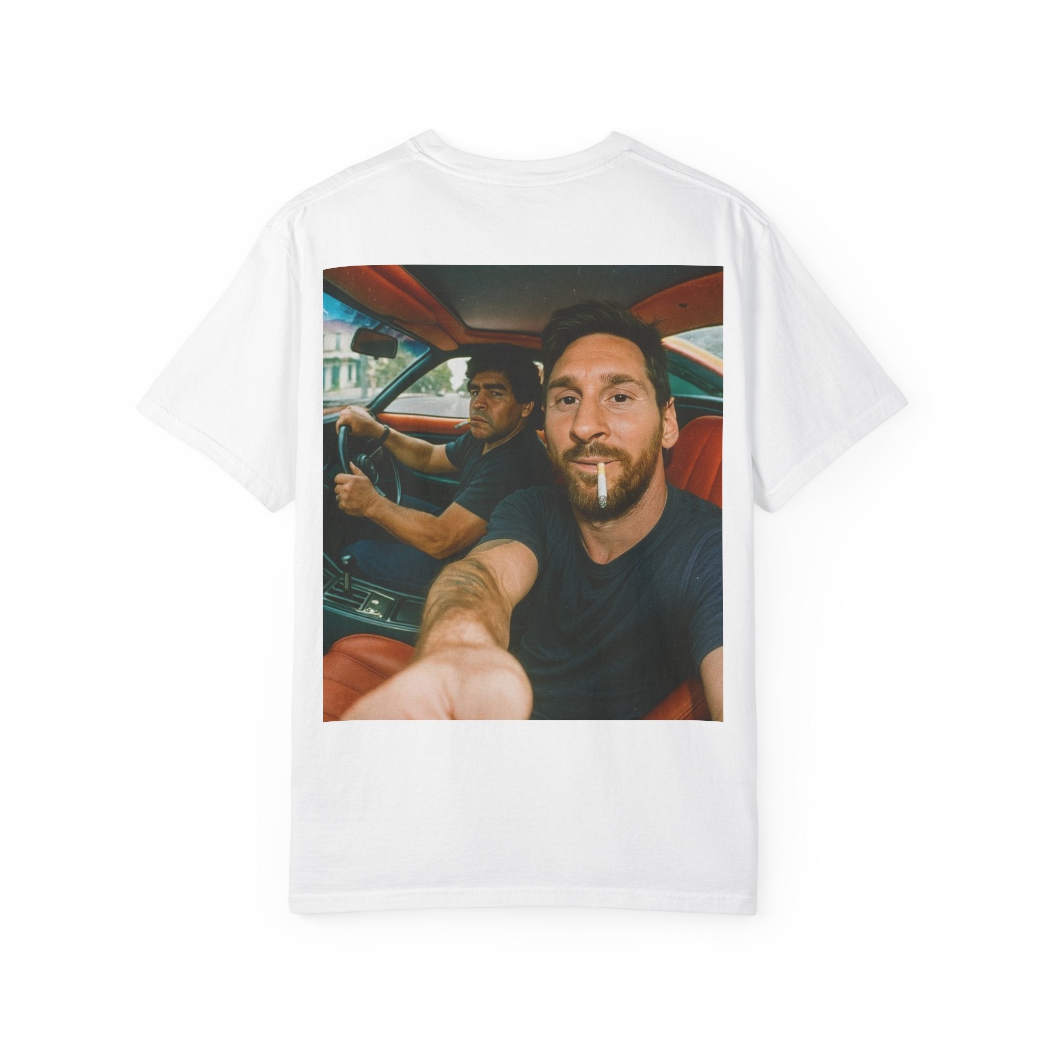 T-Shirt — 'DRIPZ' Photo Back Graphic Tee (Casual Retro Roadtrip Vibe)