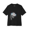 Surrealist Portrait with Cartoon Glasses Tee | Dali Illustration Shirt