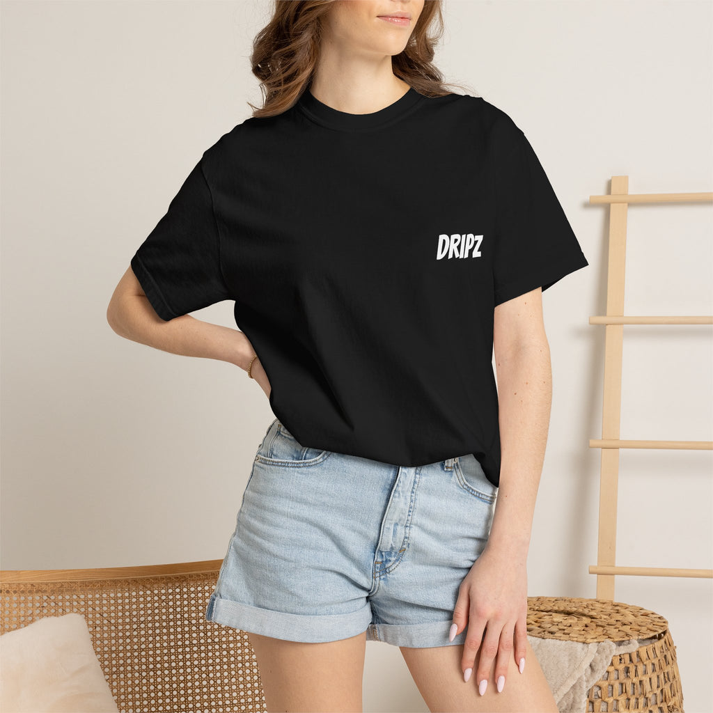 Born To Win T-Shirt — 'DRIPZ' Chest Logo & Michelangelo Statue Back Graphic