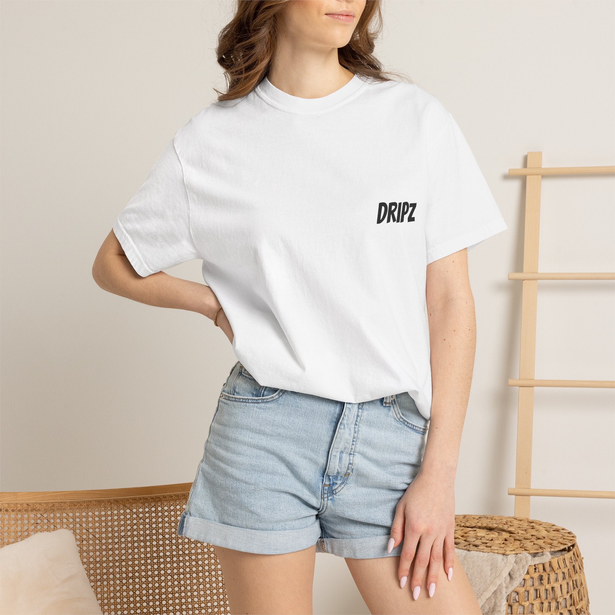 Born To Win T-Shirt — 'DRIPZ' Chest Logo & Michelangelo Statue Back Graphic
