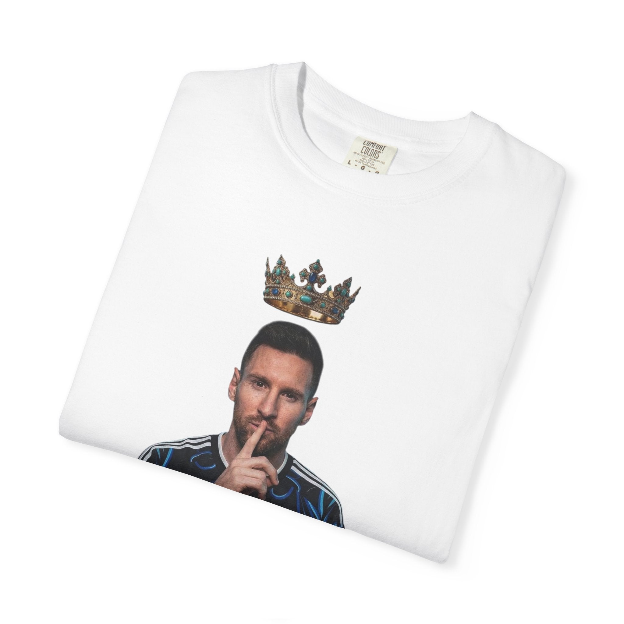 Soccer Champion Illustration T-shirt | Player with Trophy and Crown