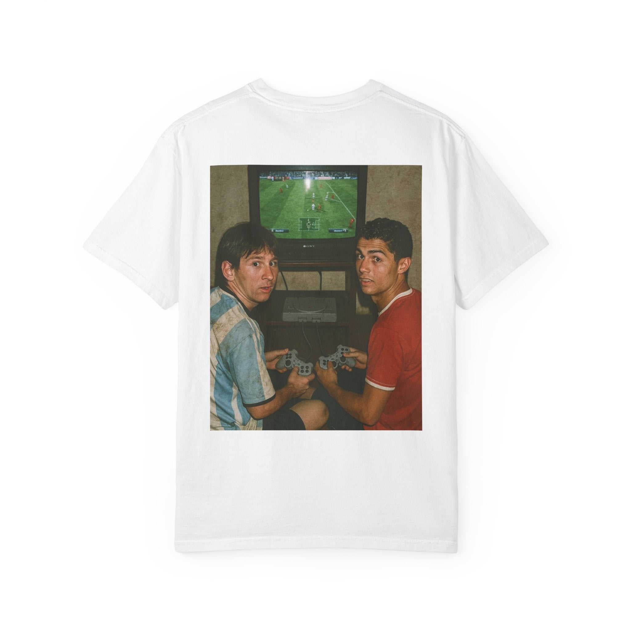Dripz Retro Gaming T-Shirt — Vintage Friends Playing Console Tee